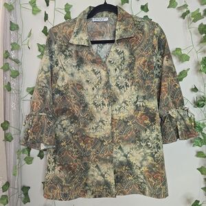 Paisley Print Women's Top Fairycore